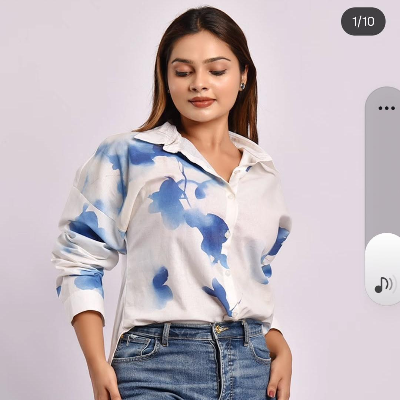 Blue Watercolor Shirt